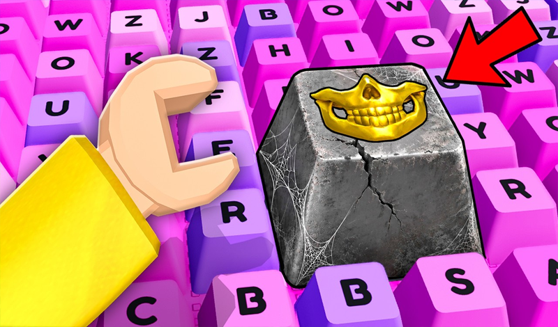 Обложка игры «Онлайн Обби: +1 Скорость к побегу из Клавиатуры!»