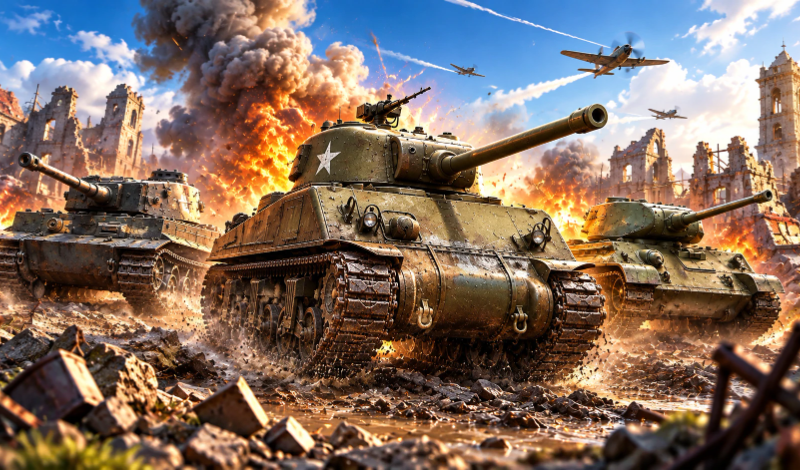 Обложка игры «Танки: Стальная Битва»
